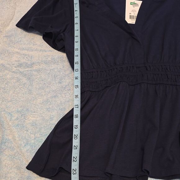 Crown & Ivy Smocked Split Neck Top - Picture 11 of 11